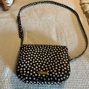 Kate Spade Black Spotted Cross Body
